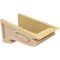 Ekena Millwork 9"W x 18"D x 9"H Wide Scroll Rough Cedar Woodgrain TimberThane Corbel, Primed Tan CORUR09X18X09SCRRCPR - alternate 2